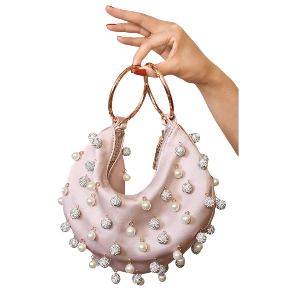 Kate Spade New York Collins Pearl Pave Bracelet Clutch Bag